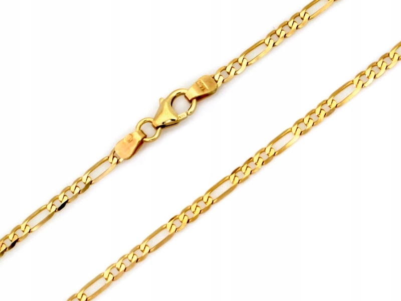 Řetízek zlatý figaro 585 14k váha 14.78g 4.6mm Velikost 55 Plné zlato