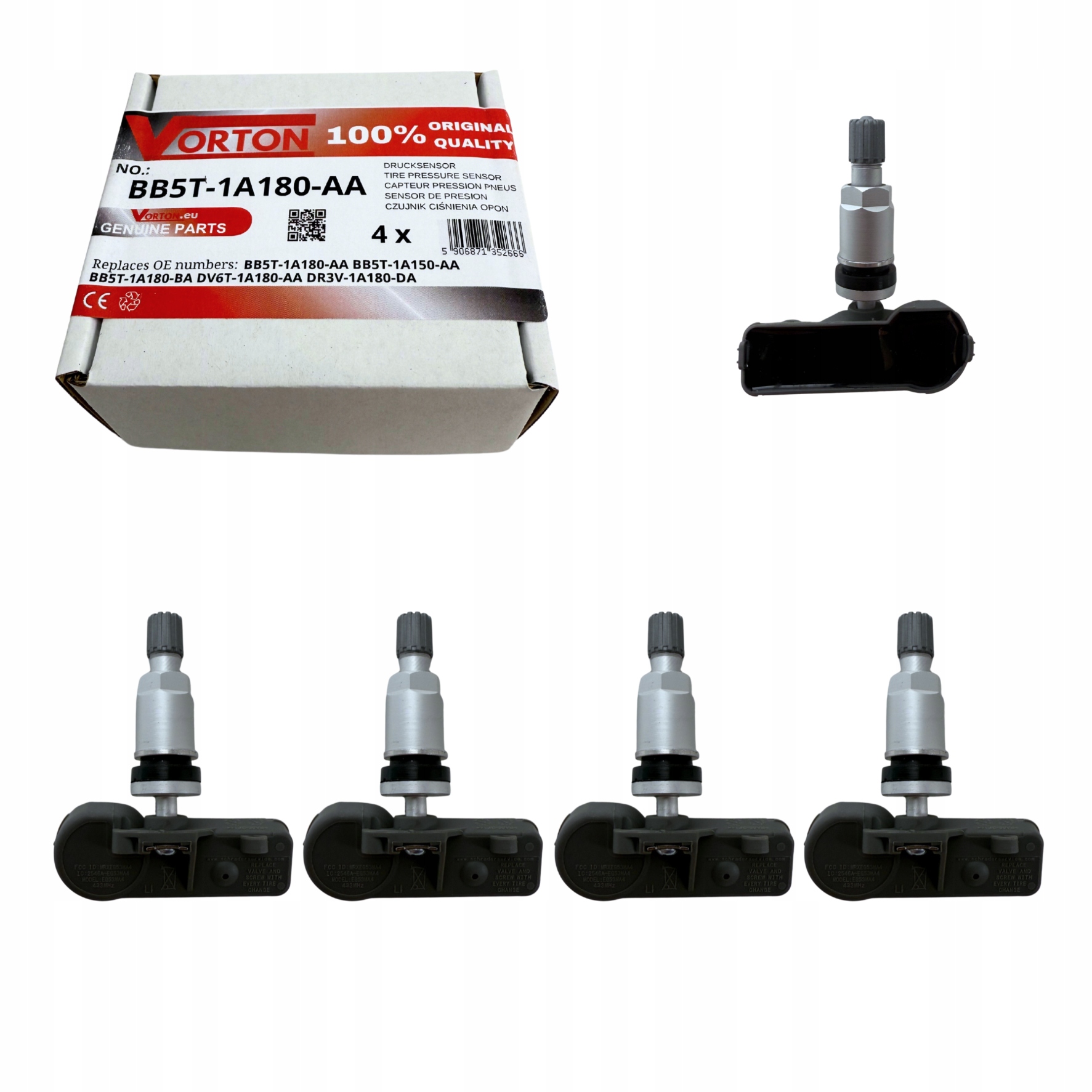 Snímače Tlaku Vzduchu Kolesá Pneumatík Tpms Ford Transit Tourneo Custom