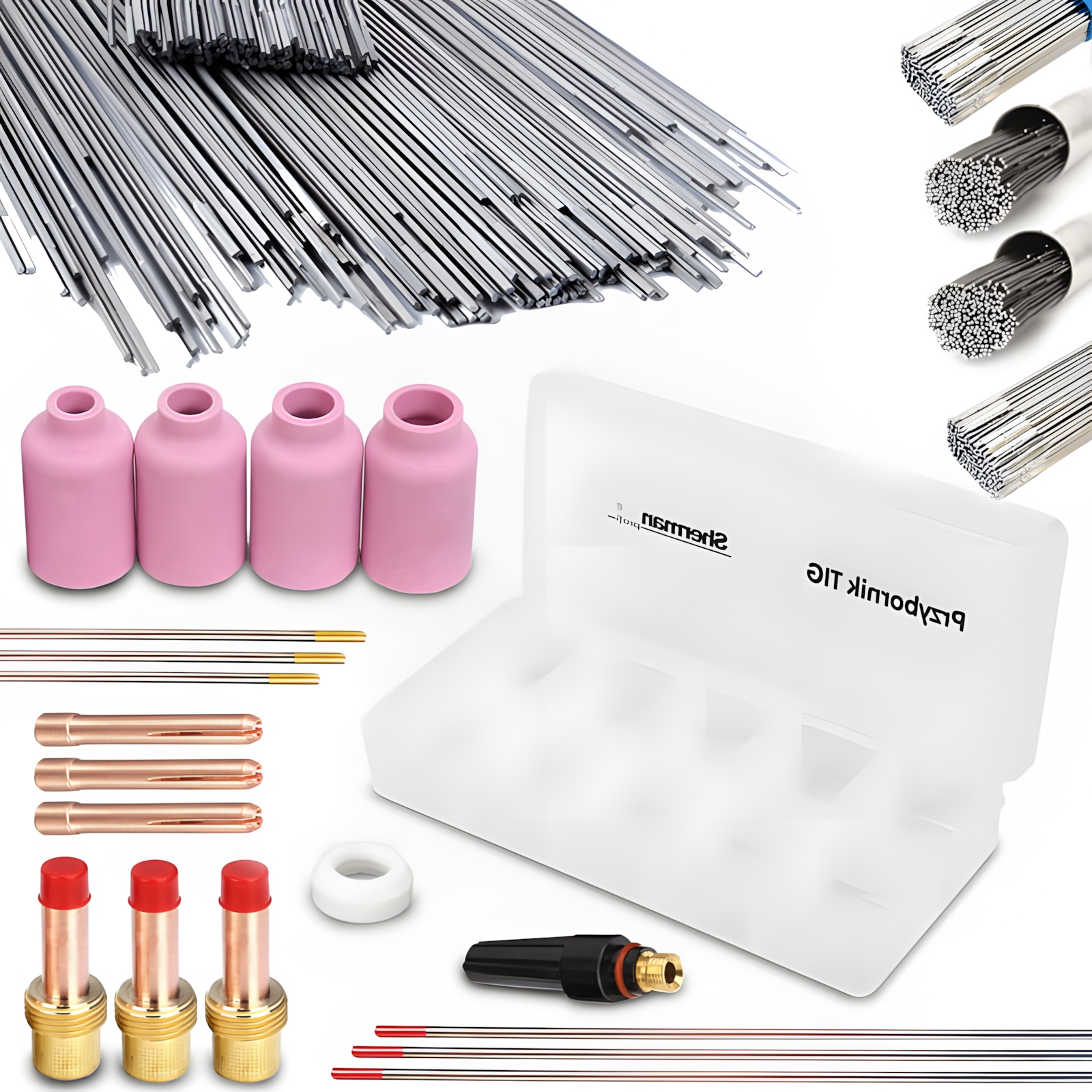 Startovací Sada Tig Ac DC Na Hliník Svařovací Drát Tryska Elektroda