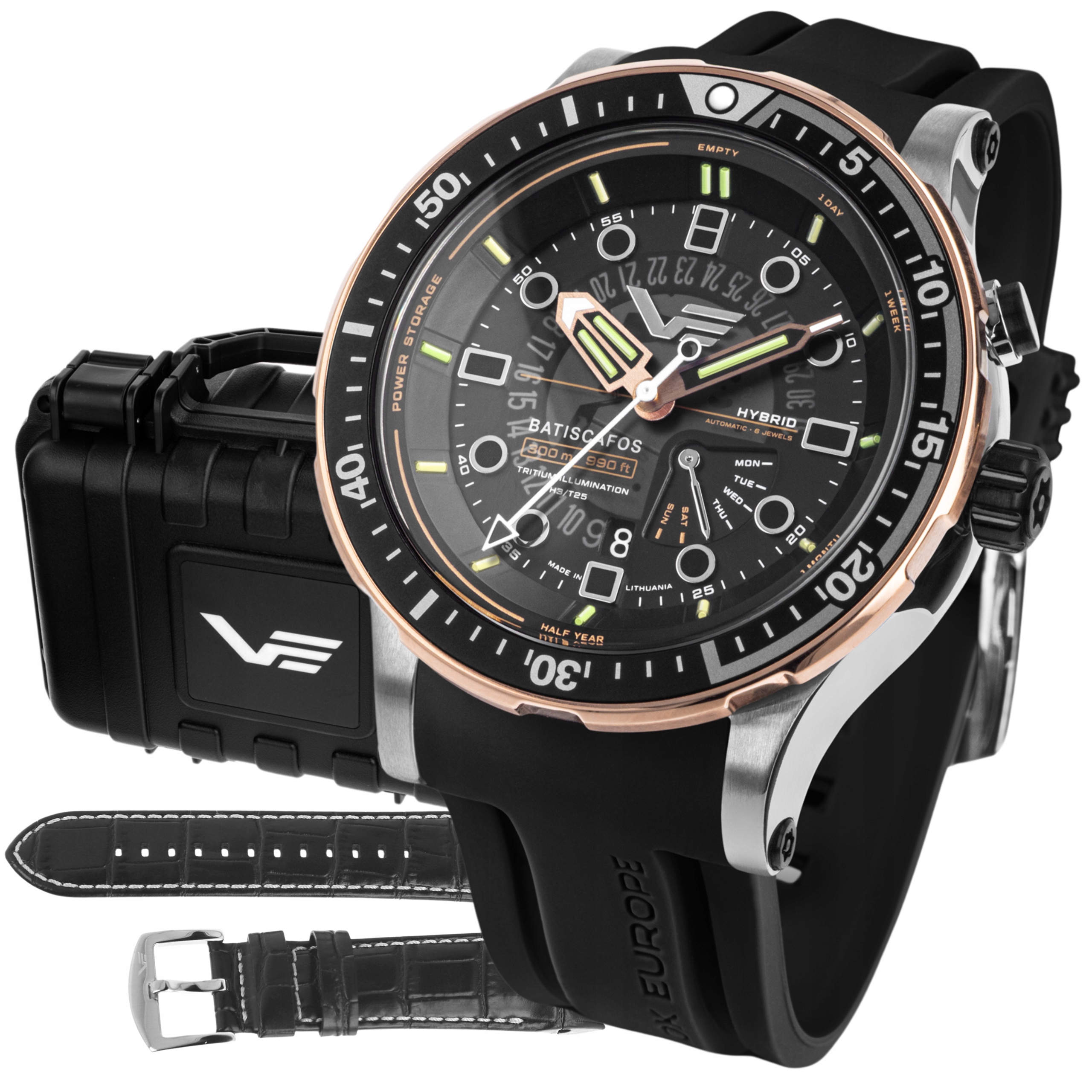 Nové originální hodinky Vostok Europe PX84-511E769 Batiscafos náramek, krabička