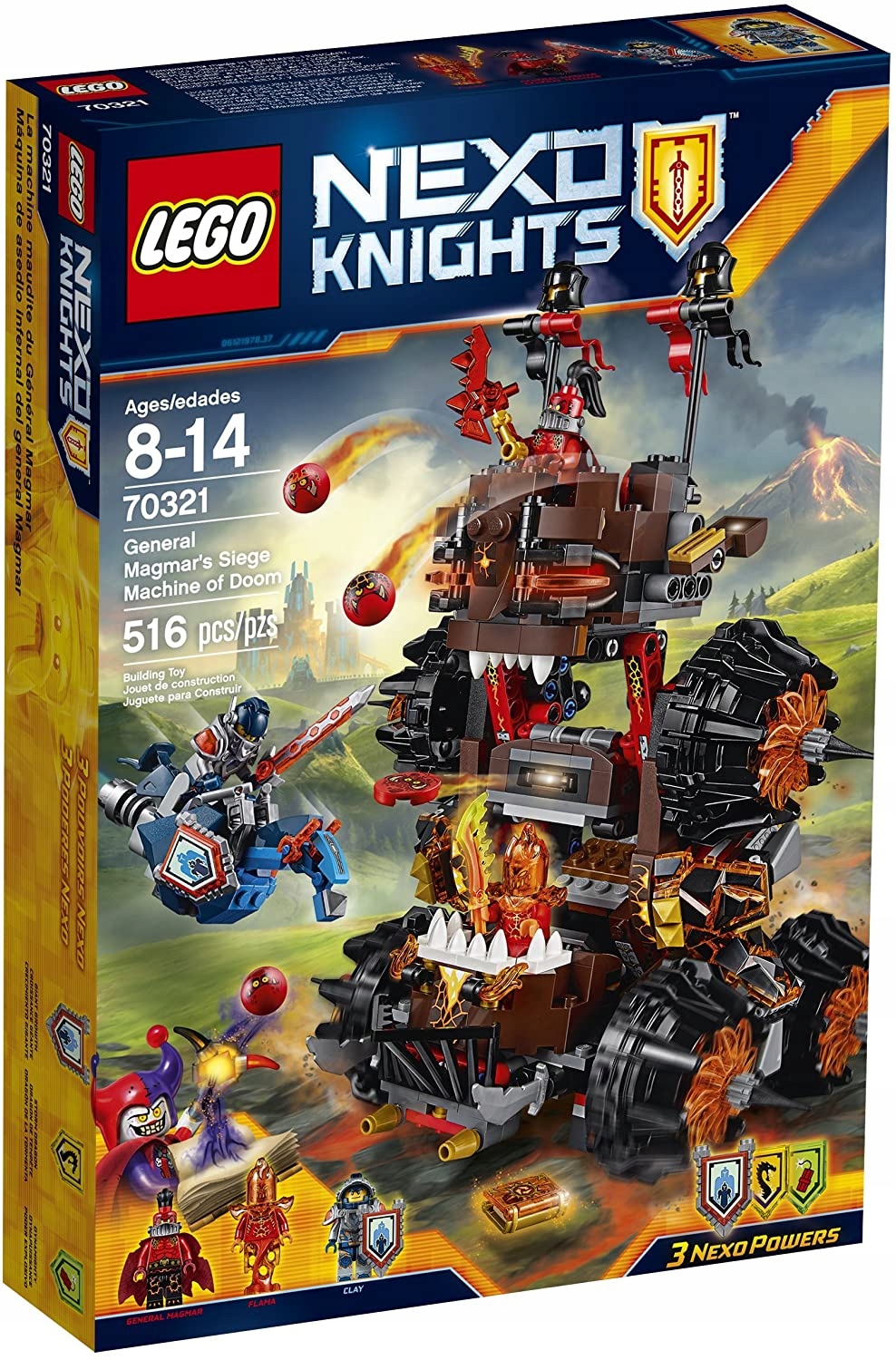 Lego Nexo Knights 70321 Magmarova Obléhací Mašinka