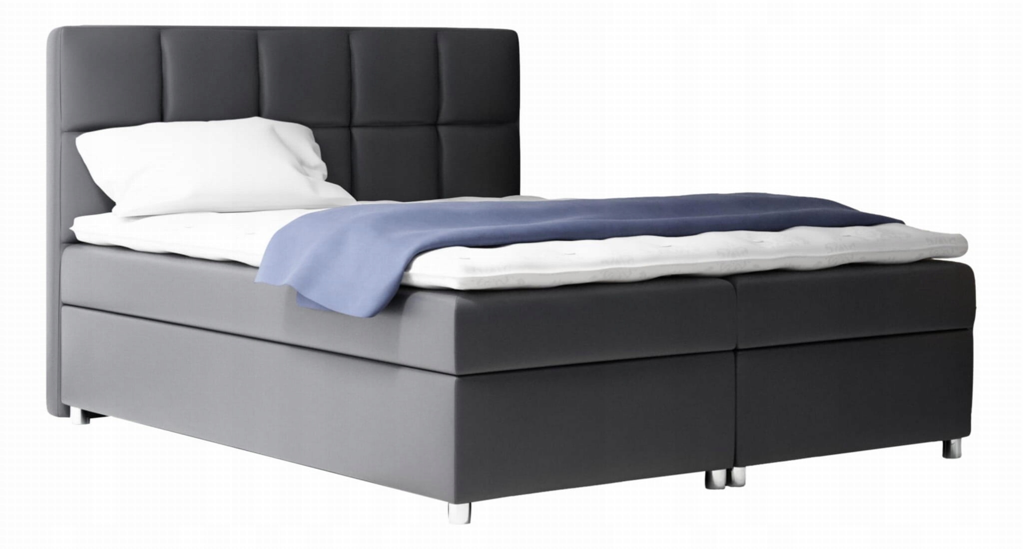 Kontinentální postel 140 x 200 cm s úložným prostorem v různých barvách různé barvy