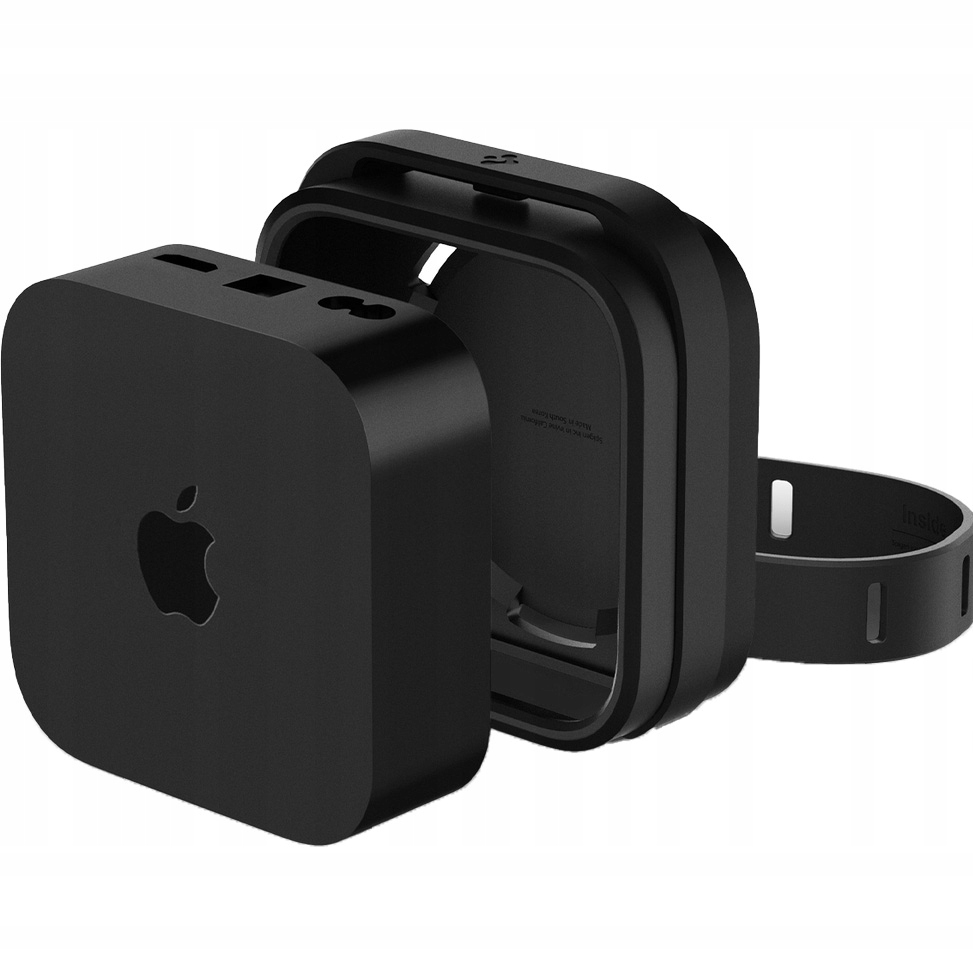 Držák pro Apple Tv 4K 3 gen. 2022, Spigen Silicone Fit Mount, na zeď