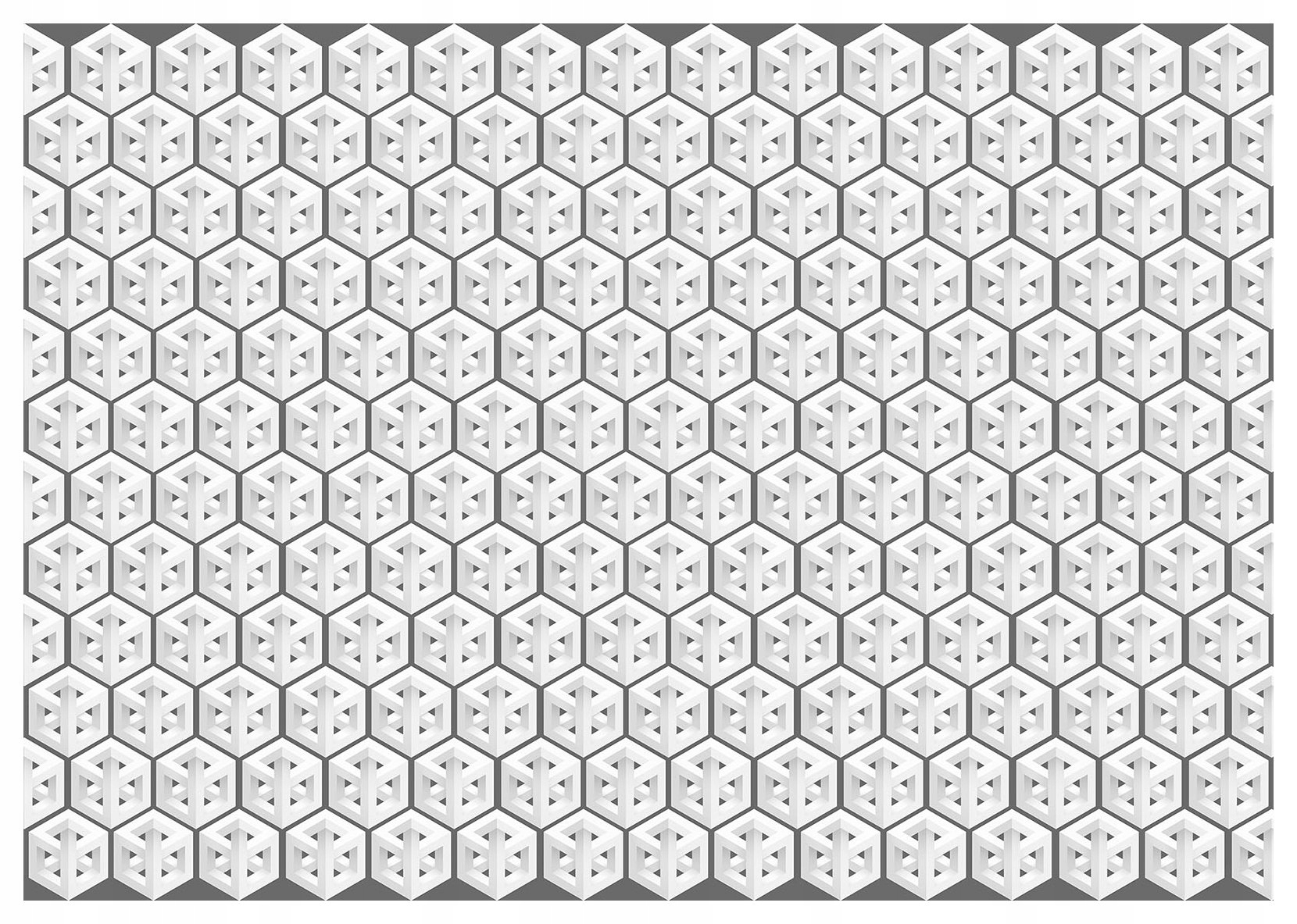 Fototapeta Geometrické krychle šedá vinylová 416x254 lepidlo