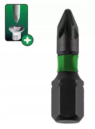 DEDRA KOŃCÓWKI WKRĘTAKOWE BITY udarowe PZ1x25mm 18A51PZ10-02 EAN (GTIN) 5902628173959