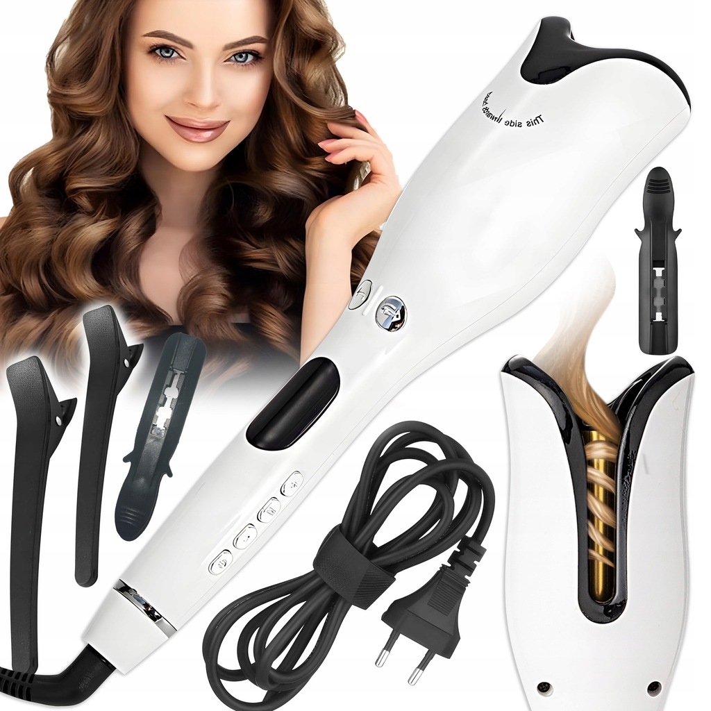 Lokówka Do Włosów Automatyczna Obrotowa Spin Curl Ceramiczna Duże Loki