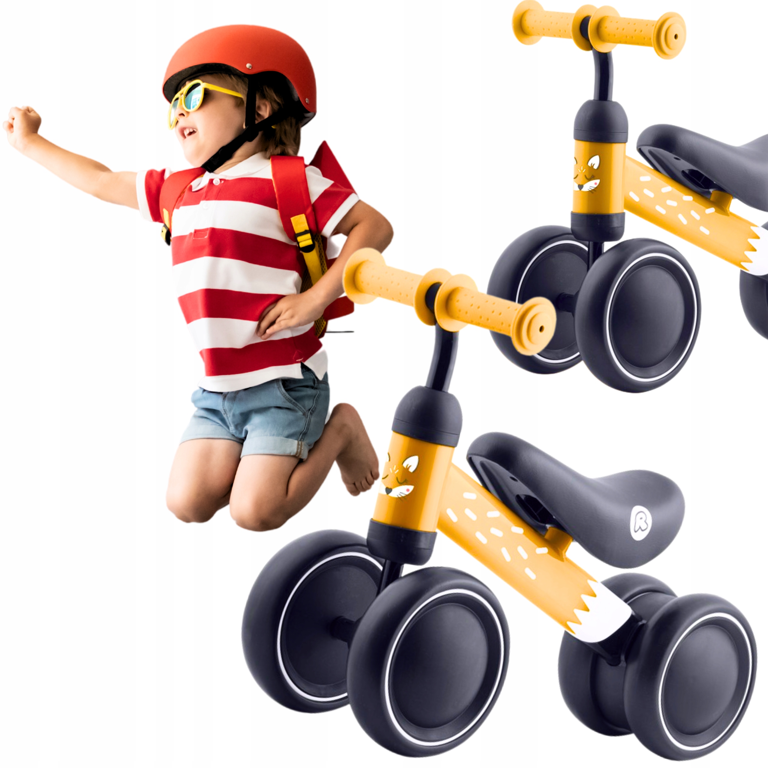 Rowerek Biegowy Dziecięcy 3 Koła Lekki 2,3 kg dla Malucha 12m+ Bezpieczny