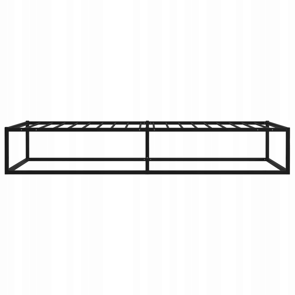 RAMA STELAŻ ŁÓŻKA METALOWA CZARNA 90X200 CM Marka VidaXL