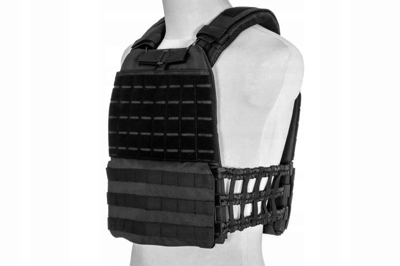 Kamizelka taktyczna typu plate carrier molle/laser-cut czarna