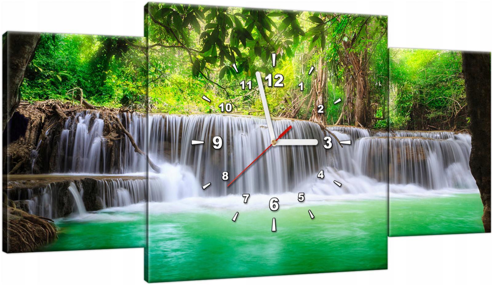

Nowoczesny Obraz Na Płótnie Zegar Wodospad 80x40