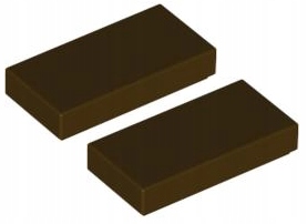 

Lego Płytka Płaska 1x2 C Brązowa (3069/4566688) x2