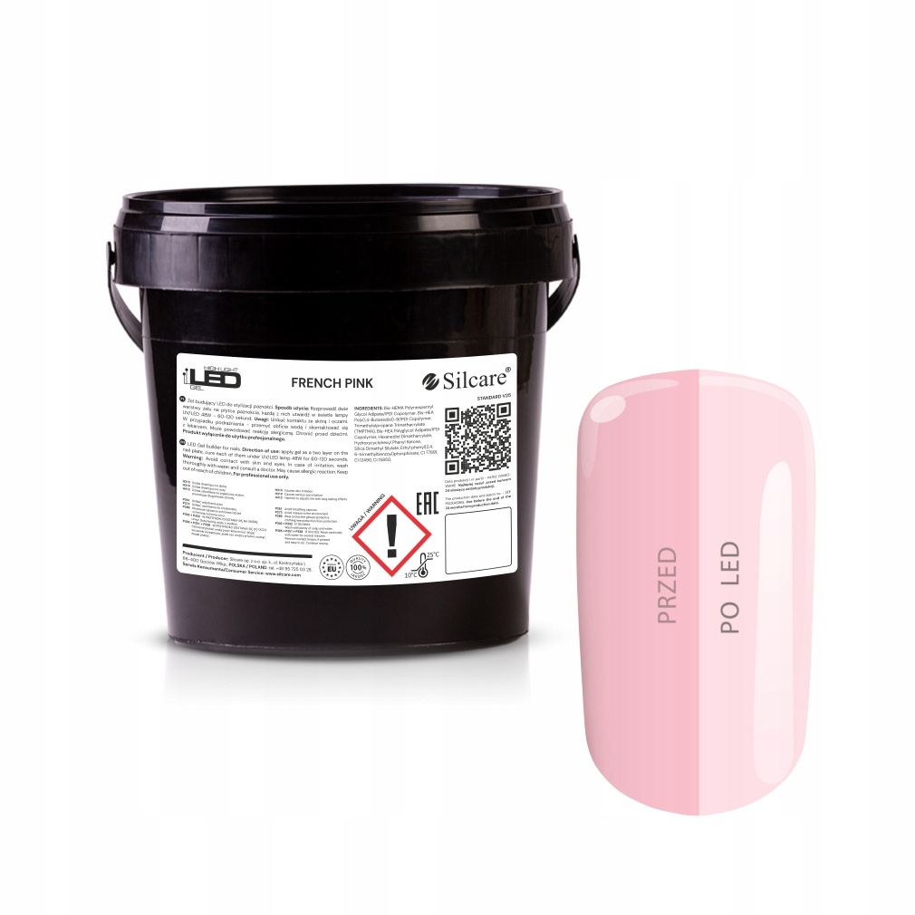 Silcare Gel Na Prodlužování Nehtů Bezkyselý Samonivelující 1000 g Uv
