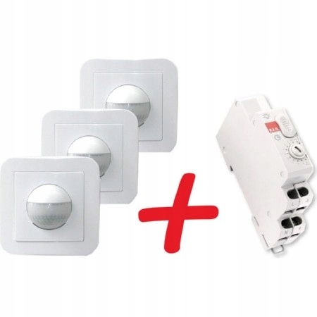 Luxomat 40114 Zestaw Czujek SCT1+3xINDOR 180-TR Czujnik Ruchu