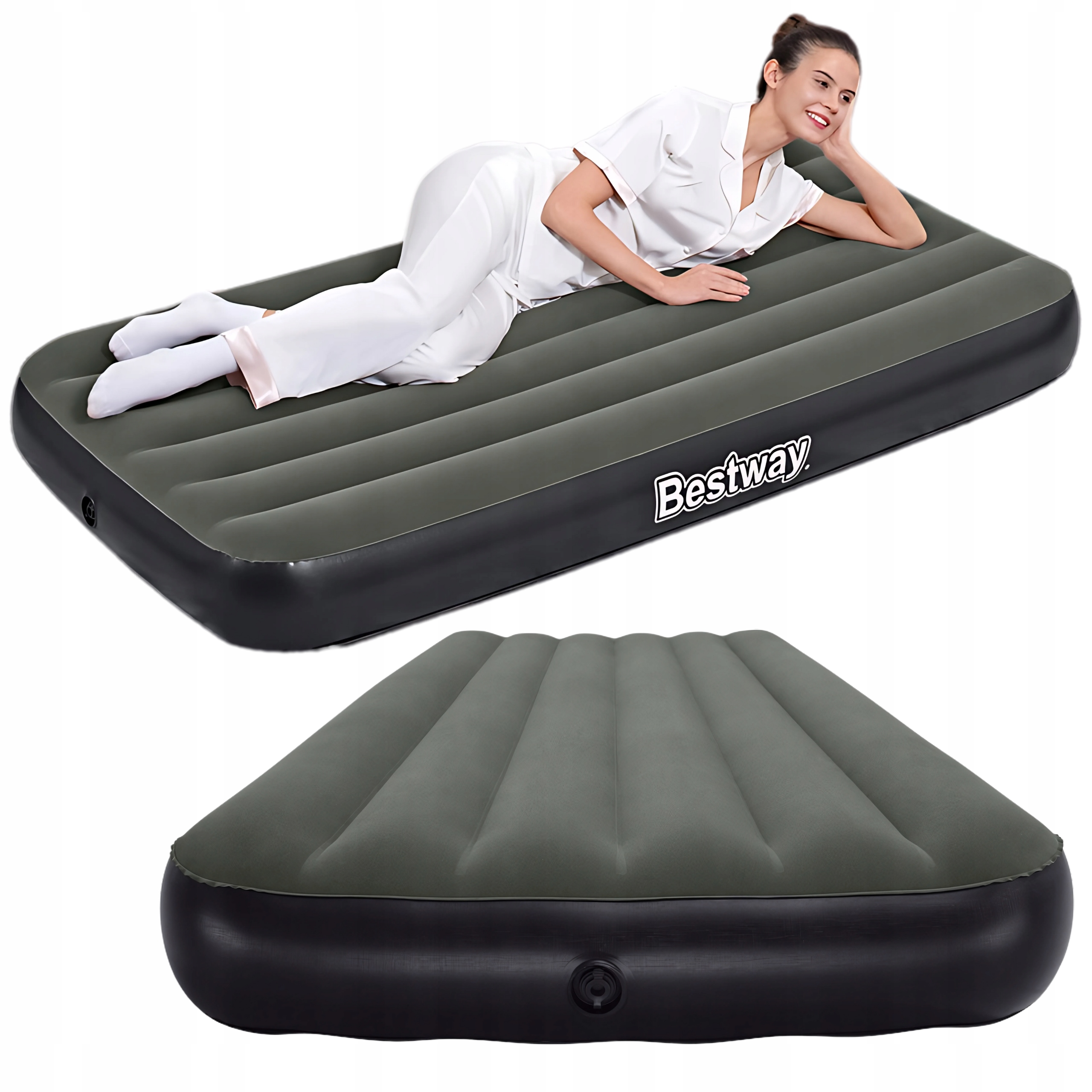 MATERAC DMUCHANY DO SPANIA JEDNOOSOBOWY 188x99 CM