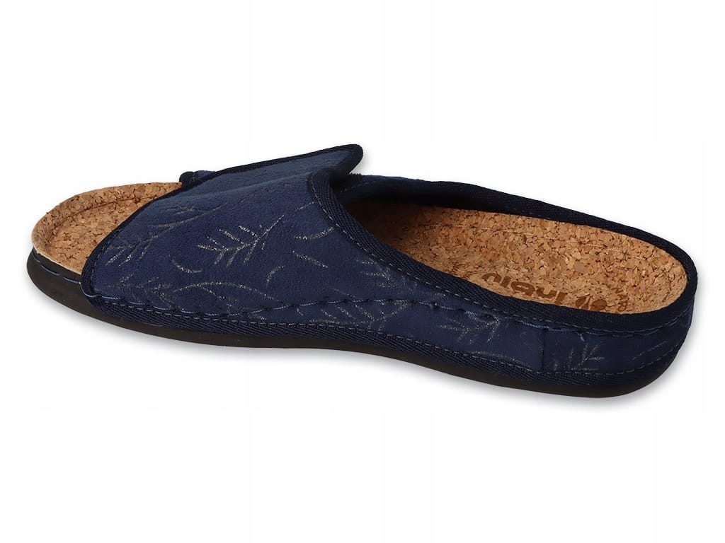 INBLU KAPCIE KLAPKI ODKRYTE PALCE DAMSKIE PROFILOWANE NA RZEPY NA KORKU 38 Marka Inblu