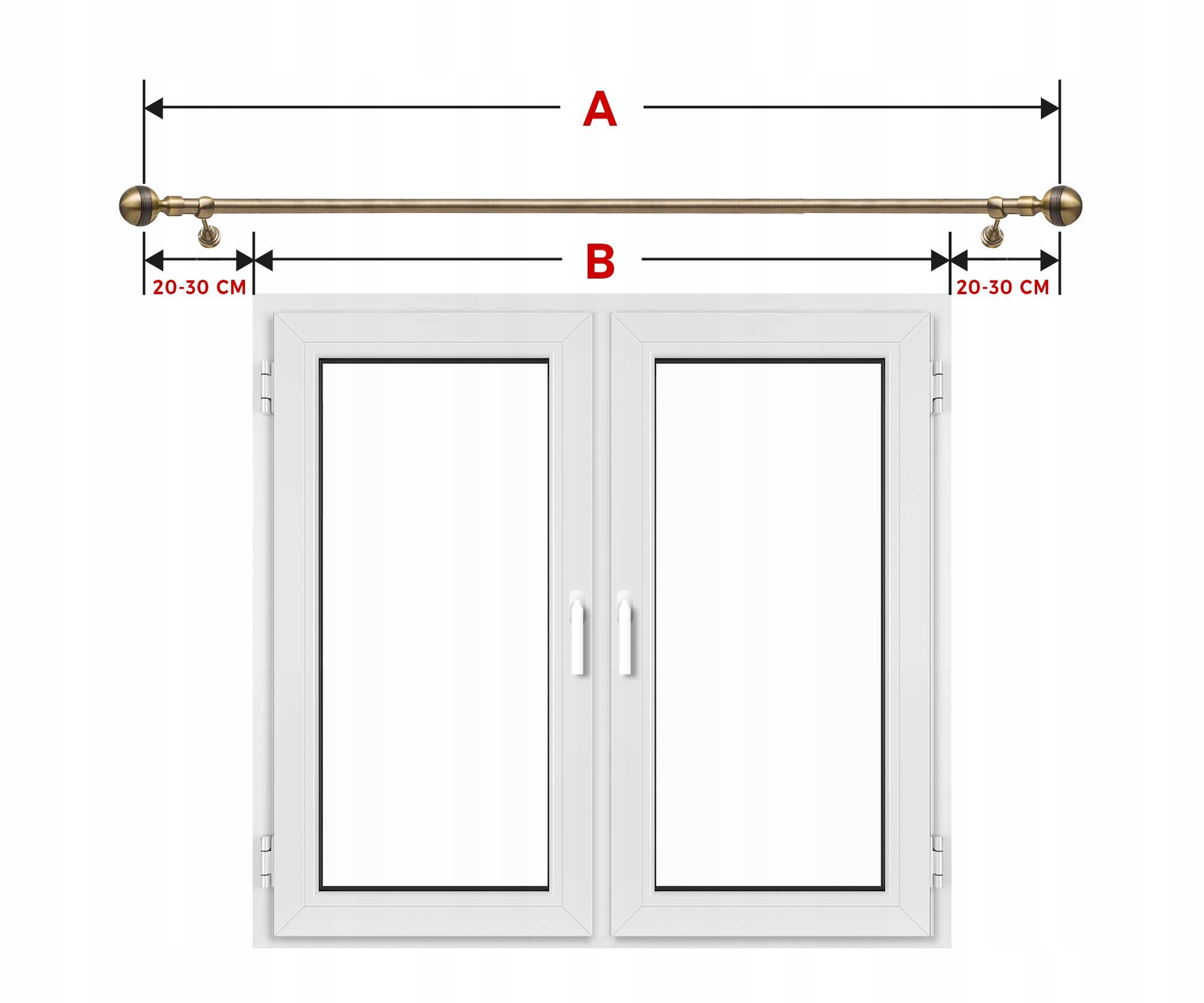 Karnisz BASIC Karnisze METAL Podwójny 280cm Marka Karmet