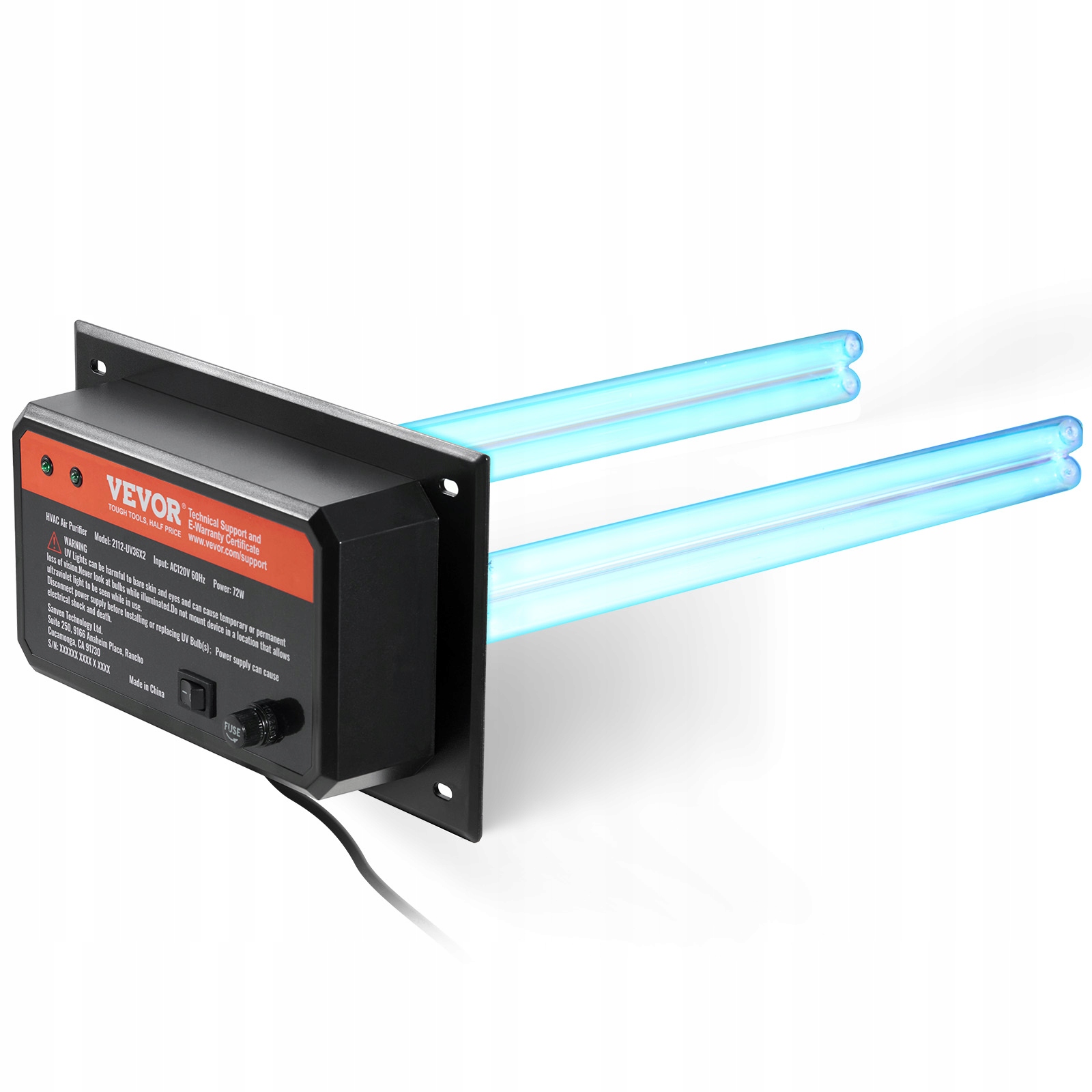 Vevor Hvac Čistička Vzduchu 72W Uvc Lampa Pre Kanály Klimatizácie
