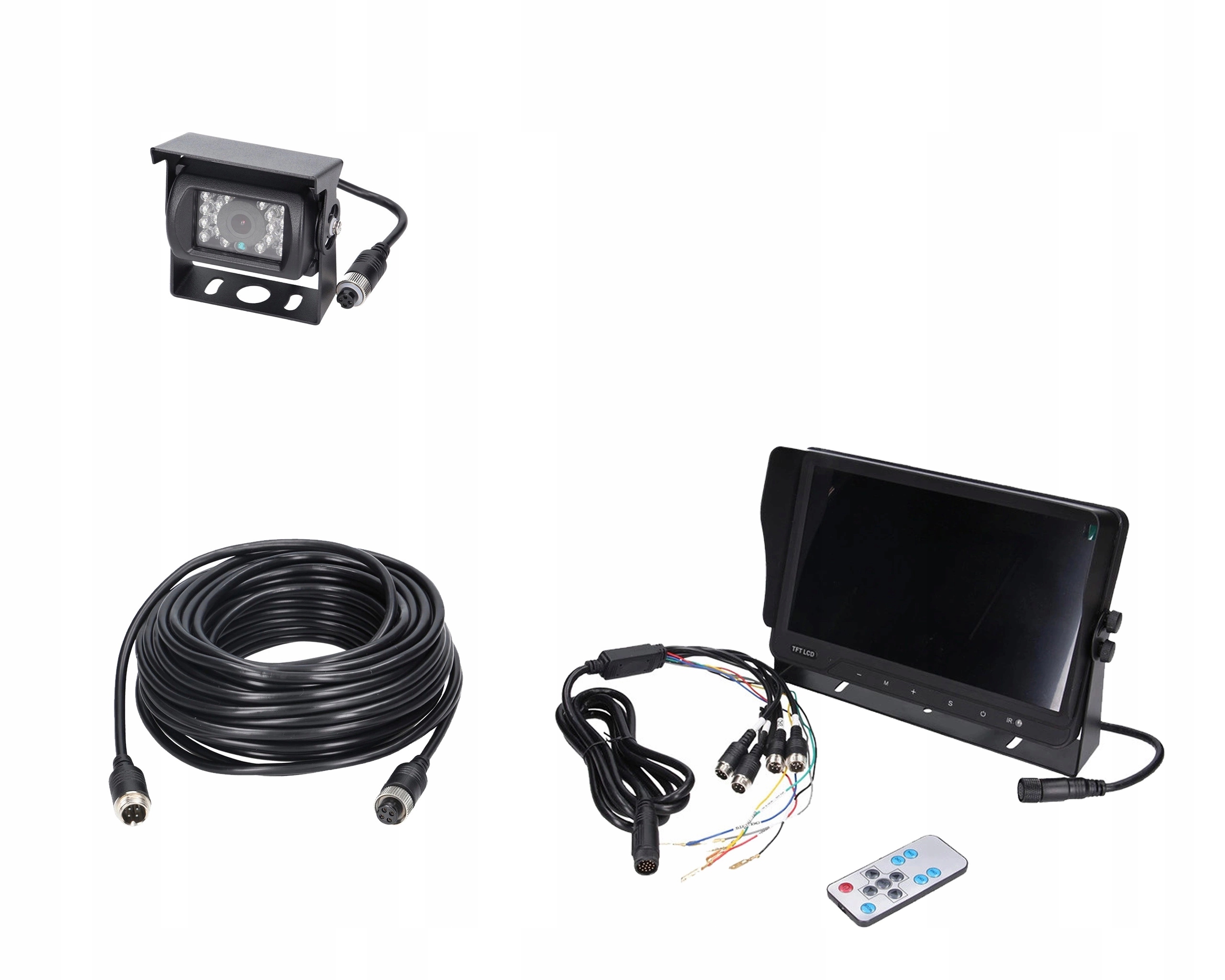 Sada pro monitorování vozidla Ahd 10 palců 1 kamera