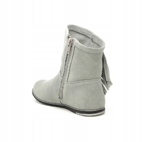 Botki BARTEK dla dziewcząt szare r.38 Kolor szary