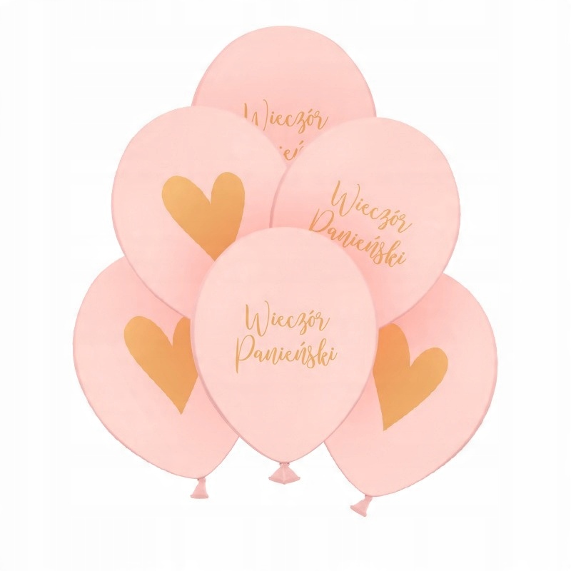

Balony wieczór panieński serce 30cm 6szt