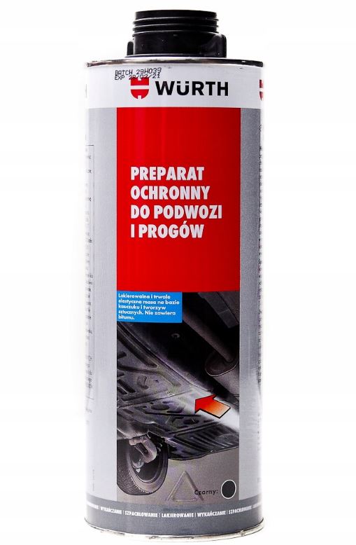 

Preparat Do Ochrony Podwozi Progów Wurth 1KG