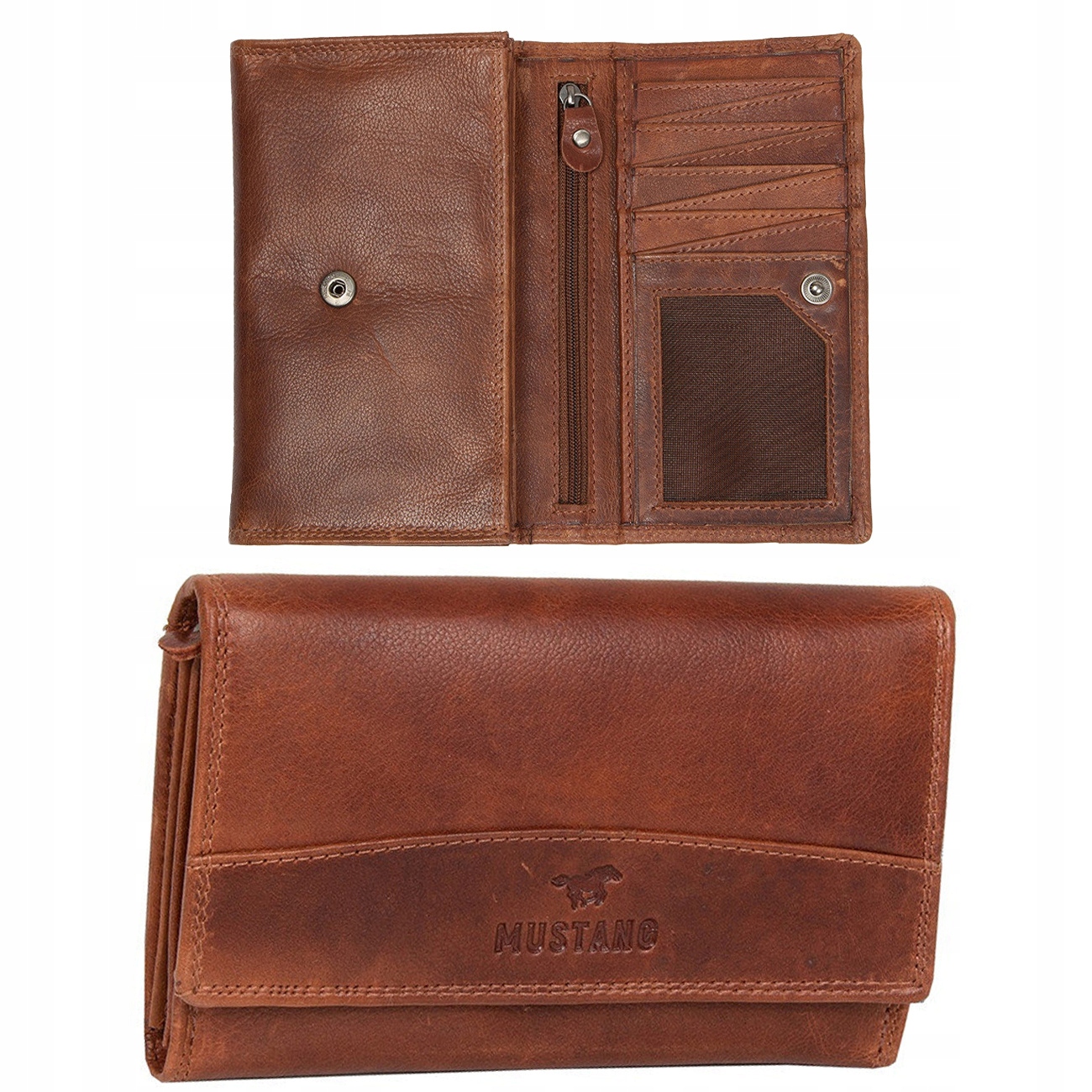 Kožená peněženka Mustang Horizontální Dámská Rfid Módní Elegantní jako Dárek