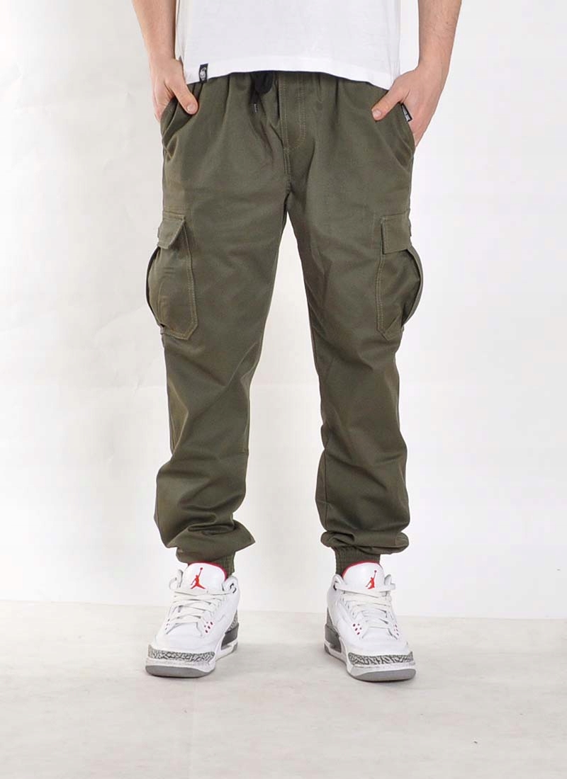Spodnie L Bossline Cargo Jogger joggery army khaki Marka Bossline