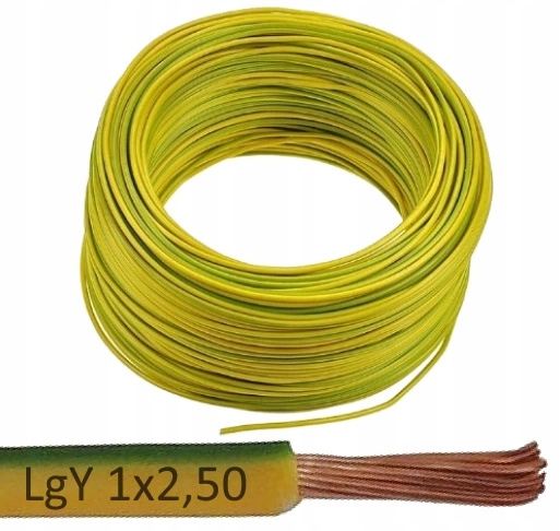 

Zamel Cet Przewód Kabel LgY 1x2,50 300/500 Żół-zie