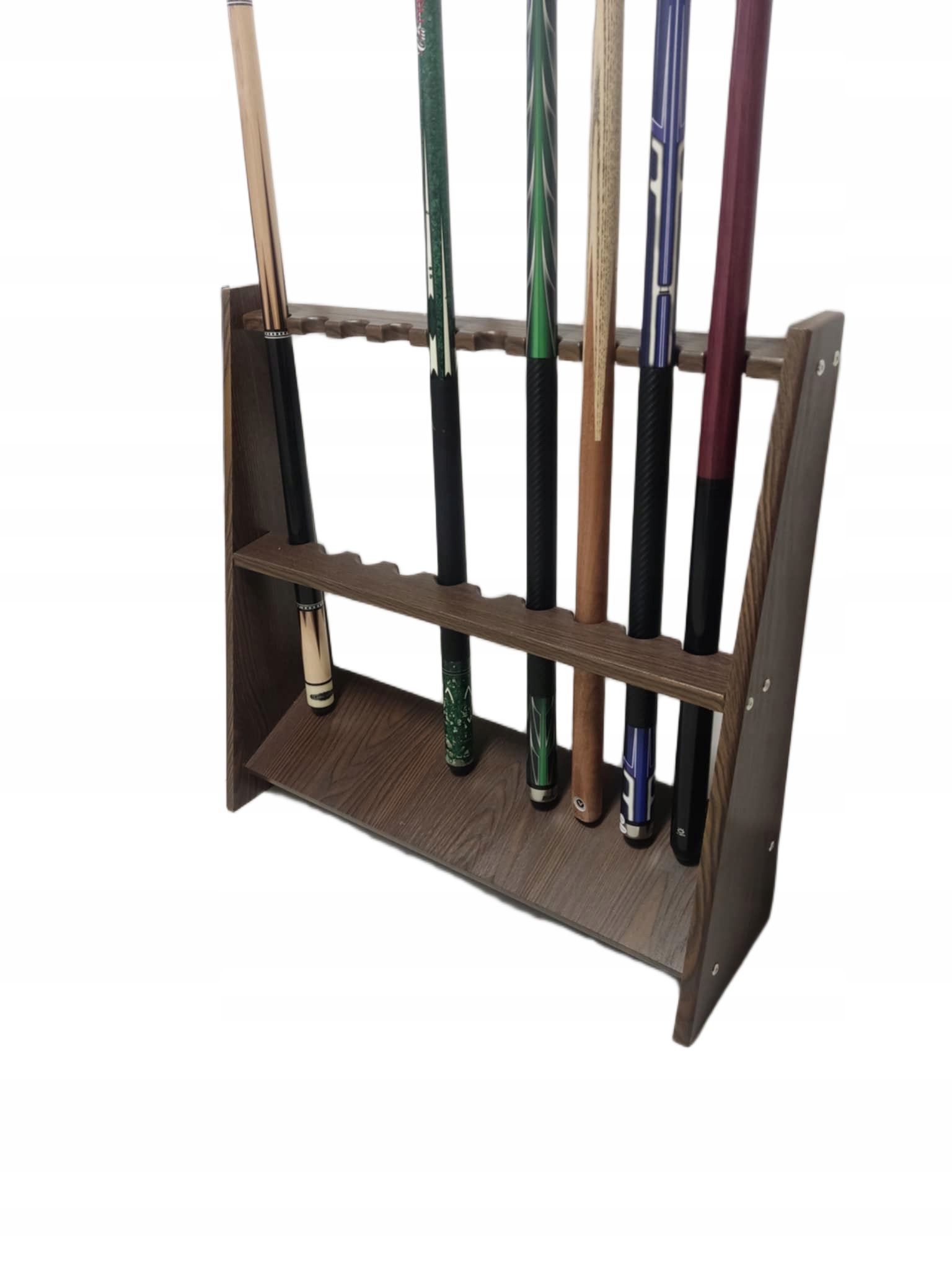 Stojak na 10 kijów bilardowych Mahogany Eclat Outlet II gatunek