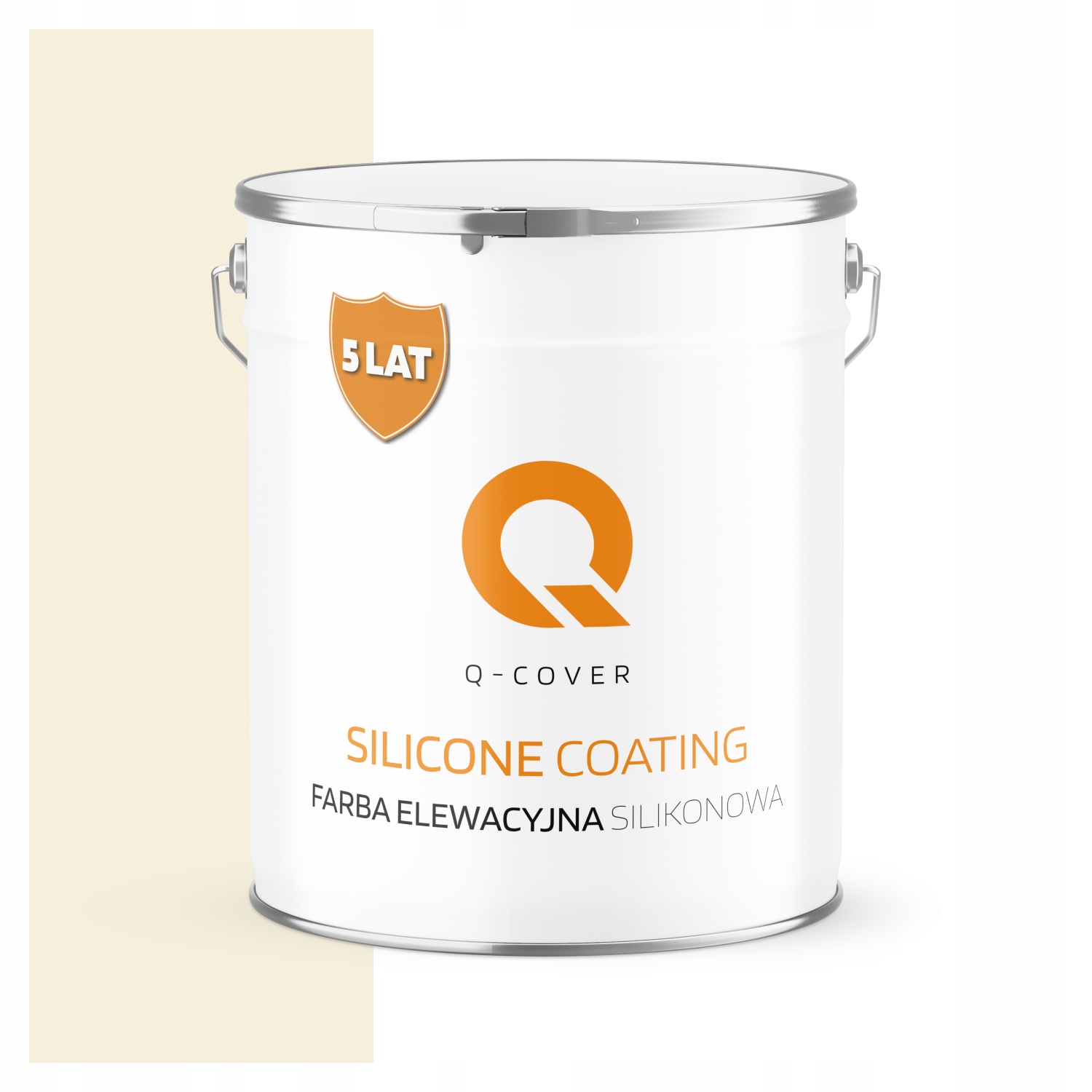 Farba Elewacyjna Silikonowa Fasadowa Kolor Biel Złamana W Beż F771 5L