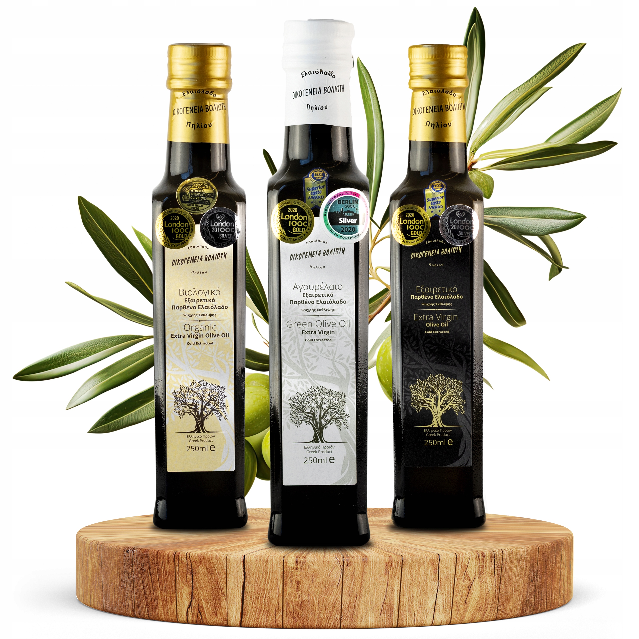 Oliwa z oliwek Extra Virgin Grecka 3x 250ml Bio Tradycyjna