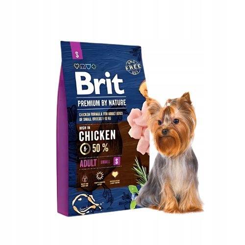 Sucha karma dla psa Brit Premium By Nature Adult S 8kg