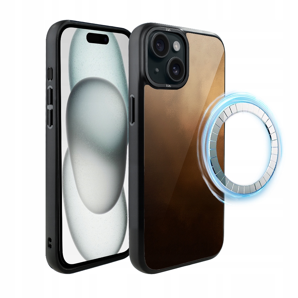 Matný Pouzdro Ibizu DropGuard pro iPhone 15 s MagSafe, barva Pouštní bouře