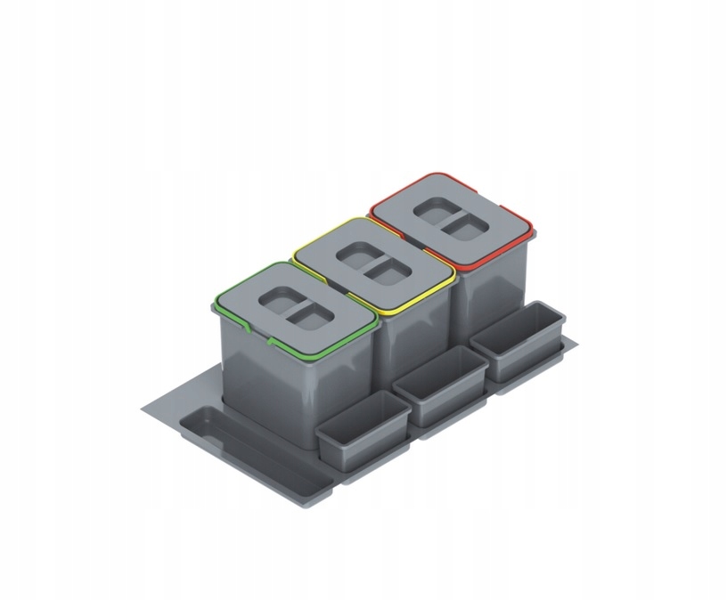 SORTOWNIK WKŁAD NA ODPADY PRAKTIKO 80 3X15 LITRÓW
