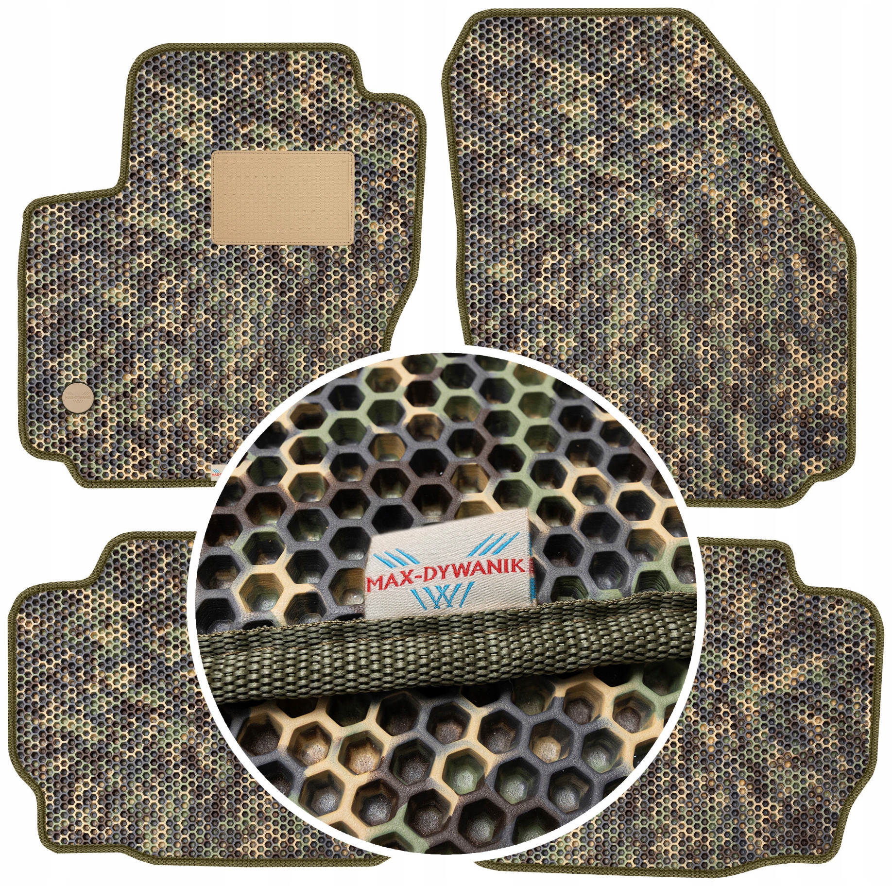 Ford Mondeo MK4 Fl 2012-2015 Gumové autokoberce pro vůz Eva Maskáčový