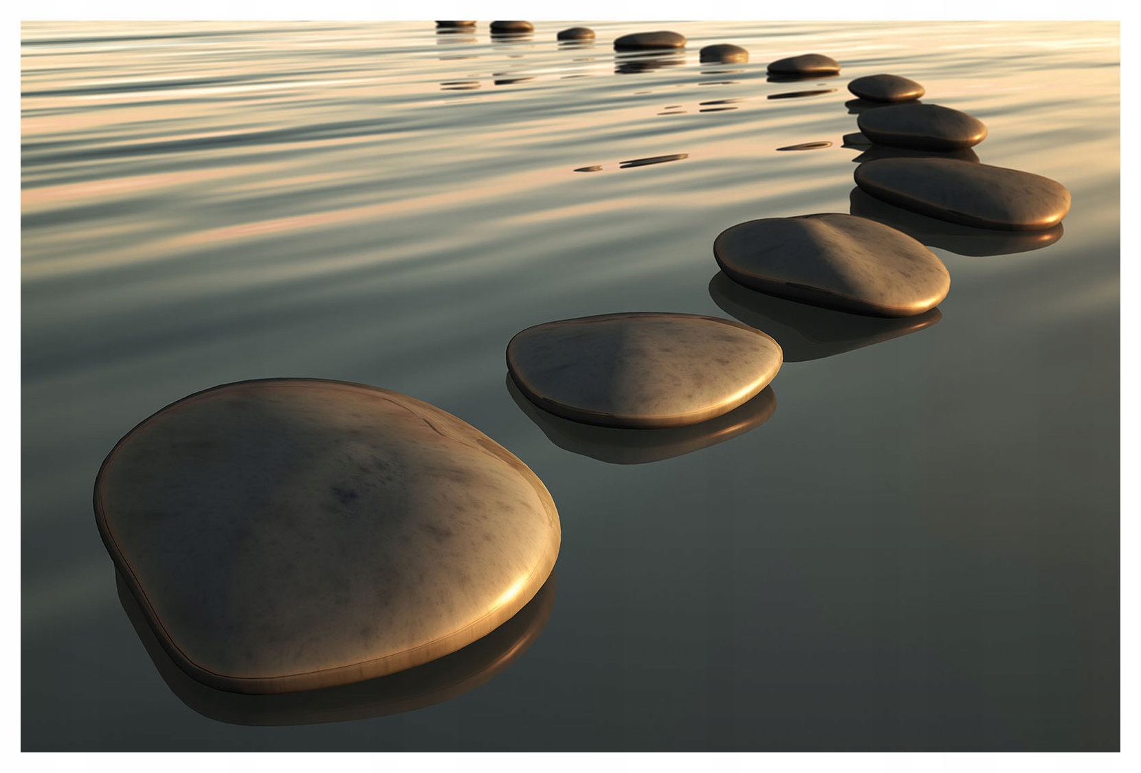 Fototapeta Kamene a voda harmónia vinyl 208x146 relax do spálne lepidlo