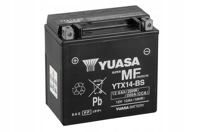 Bezúdržbová batéria Yuasa s kyselinou YTX14-BS YTX14-BS
