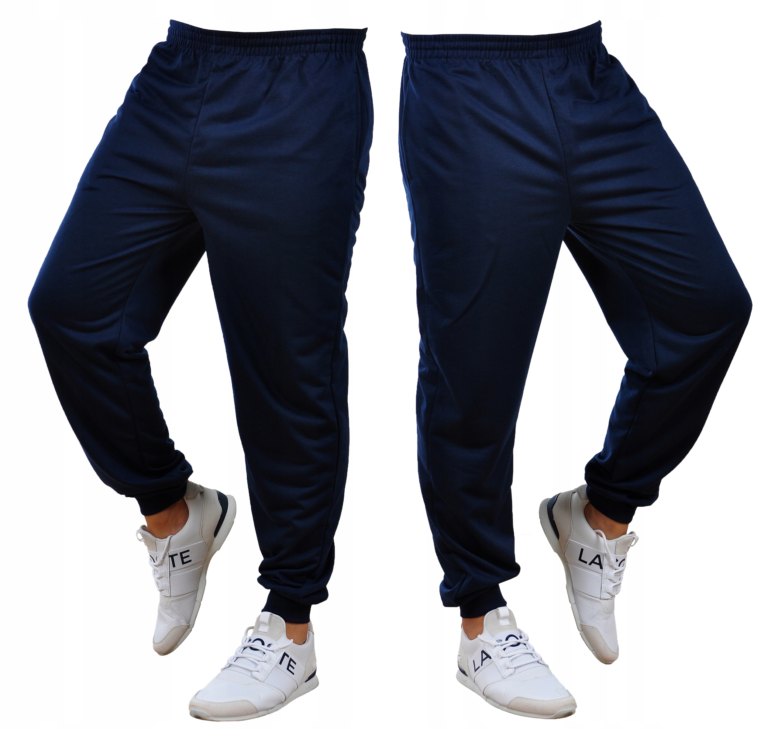 Y406 r 4XL MĘSKIE SPODNIE DRESOWE JOGGERY GŁADKIE