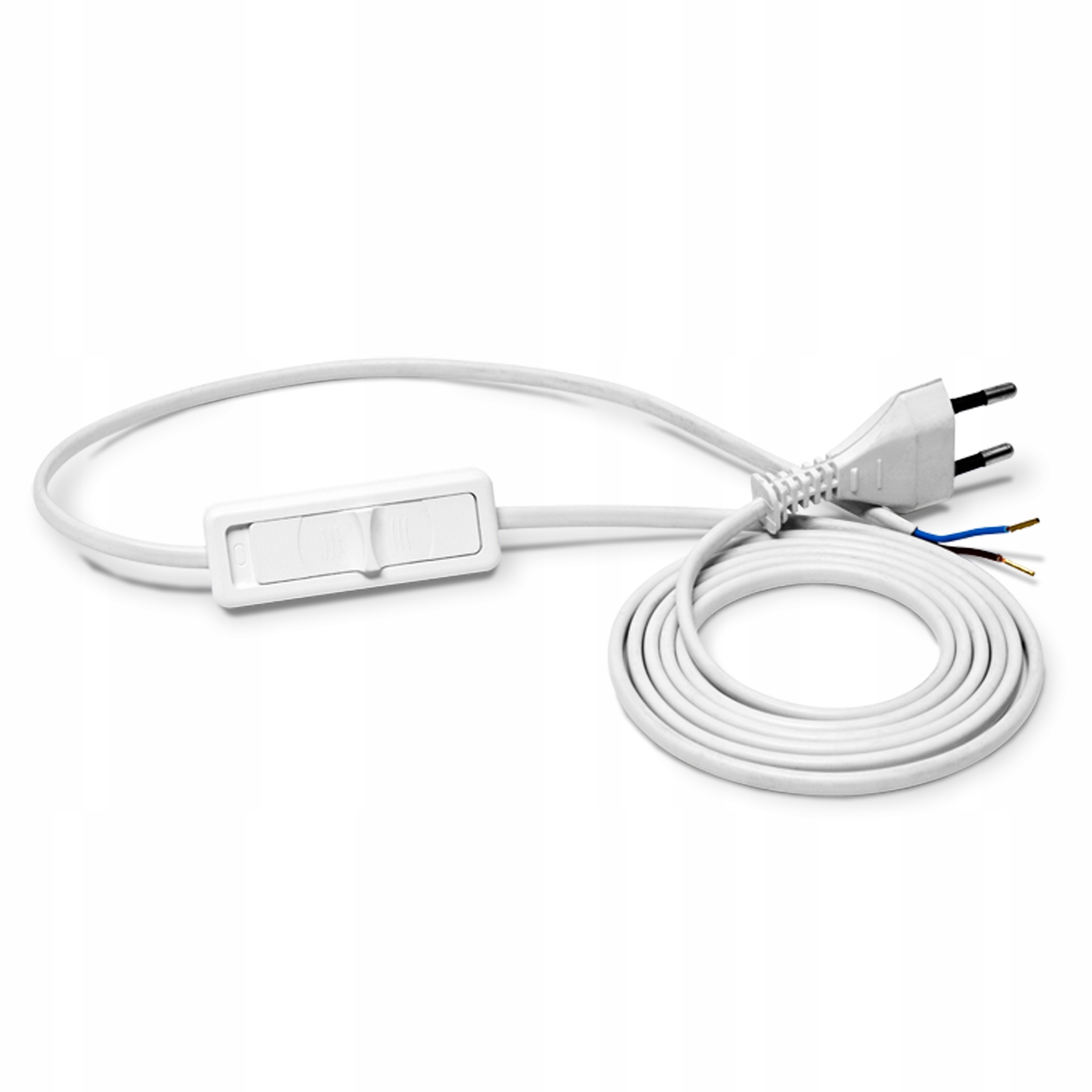 

Przyłączacz z wtyczką płaską z wyłącznikiem do lam