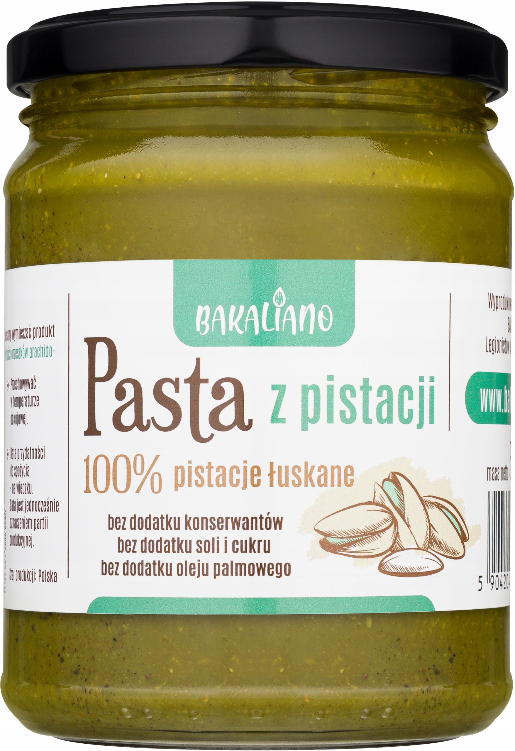 Levně Pistáciová Pasta Krém Z Pistácií 500 g Přírodní 100% Pistácie