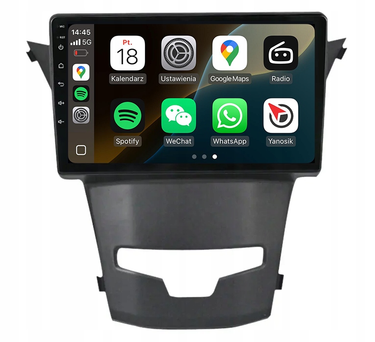 Ssangyong Actyon Kornado Navigace Android Radio Carplay Mapy 8GB/128GB Dsp