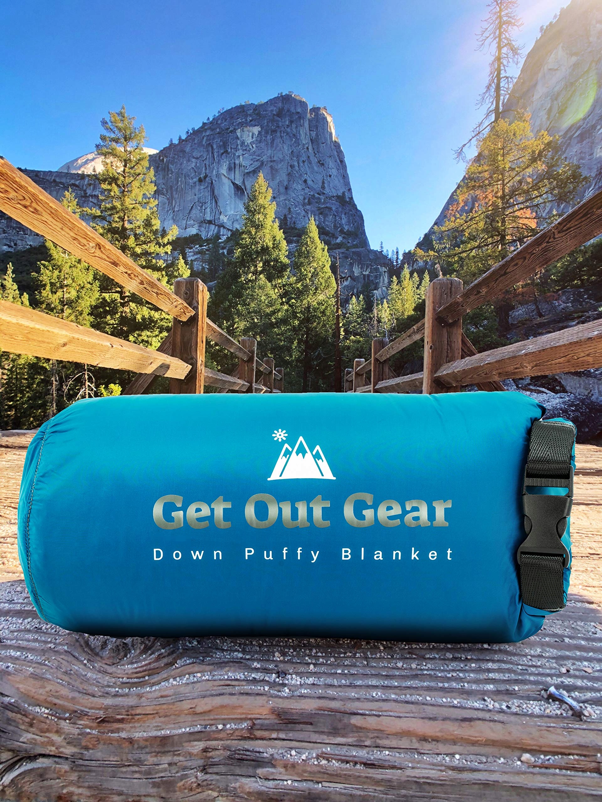 GET OUT GEAR Lekka Wodoodporna Puchowa Kołdra na Camping i Podróże — miniatura 2