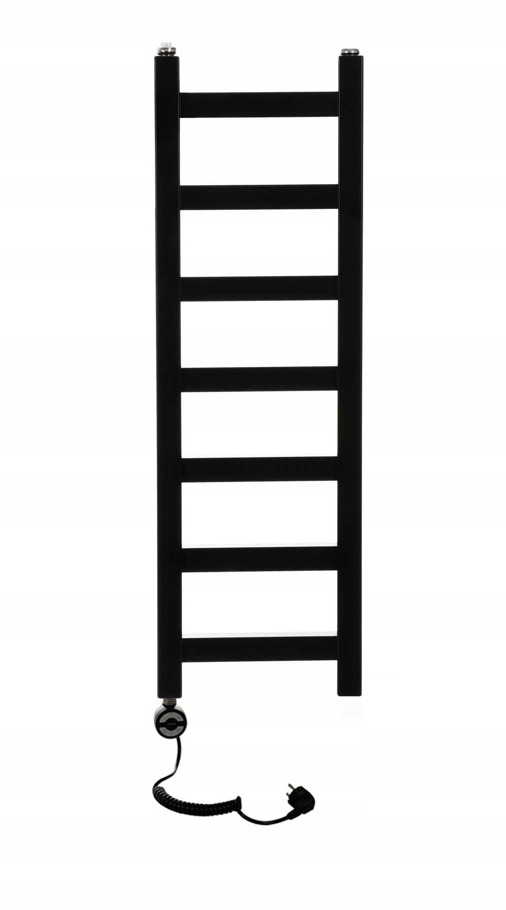 Elektrický kúpeľňový radiátor Dekoratívny 300 W Časovač Orchid úzky Čierny