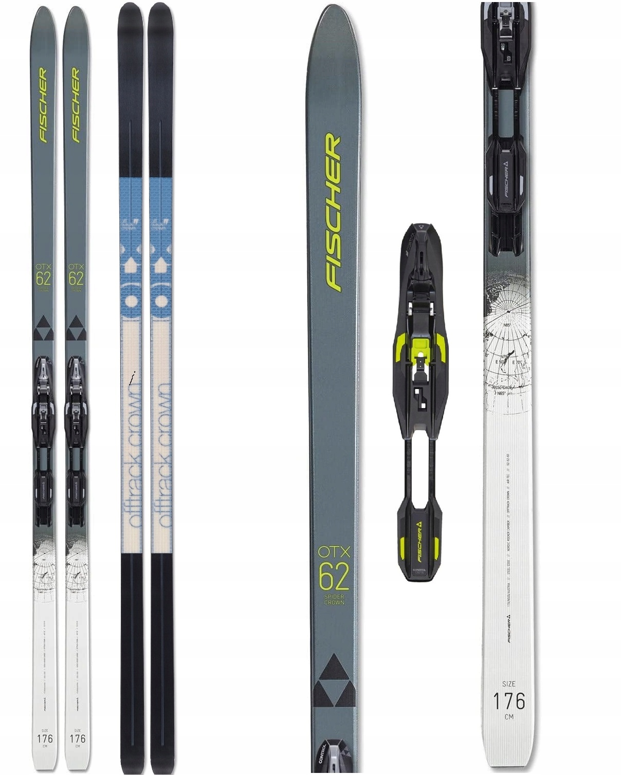 Narty biegowe Backcountry Fischer Spider 62 Crown Xtralite wiązania Ifp 189