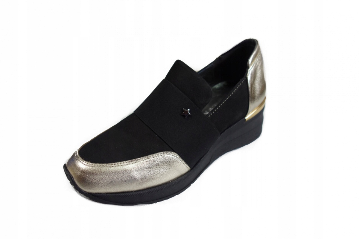 

Skórzane Polskie Sneakersy korurn 5 cm 37