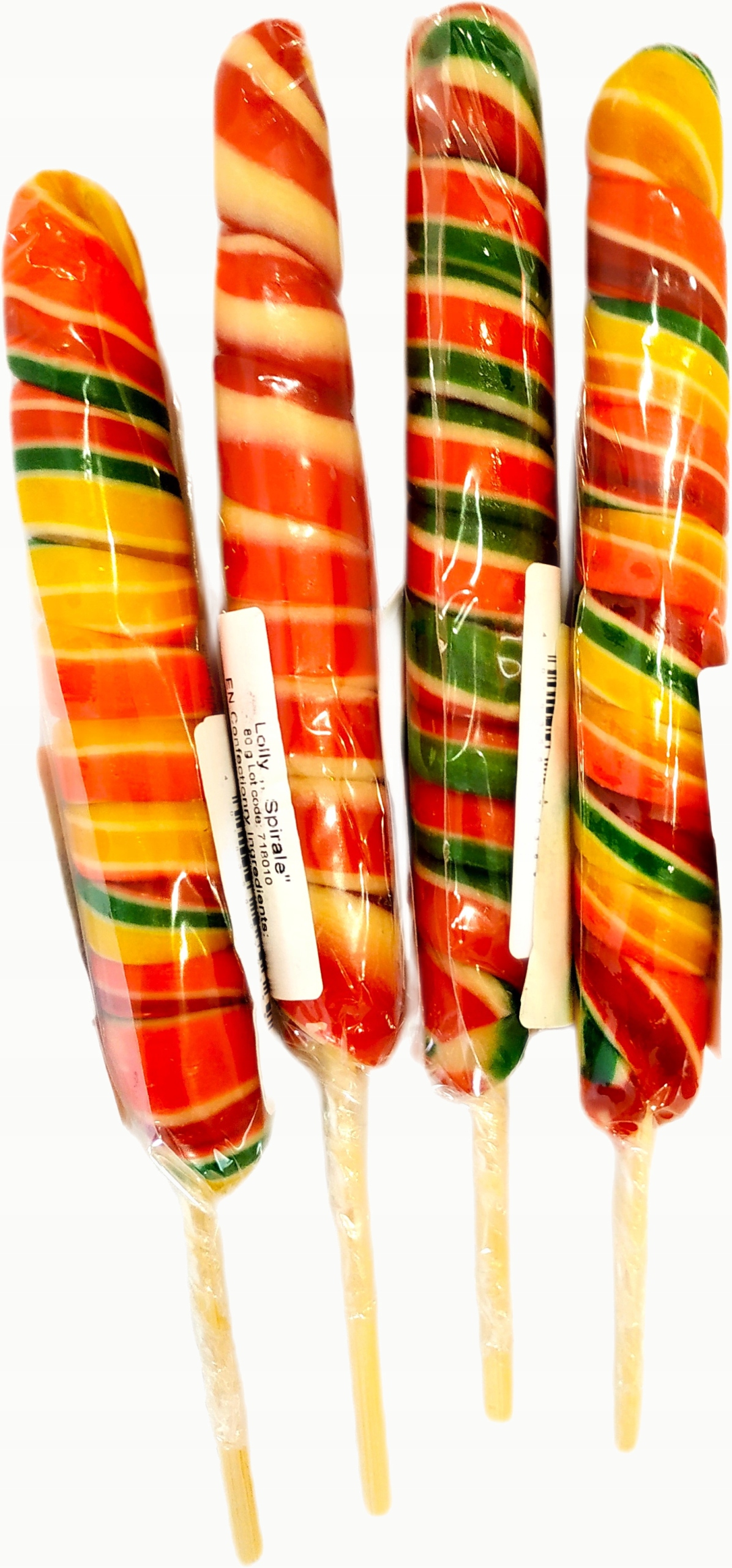 Levně Sada Inter Market Lízátko Spirála s ovocnou příchutí 80g 27 kusů