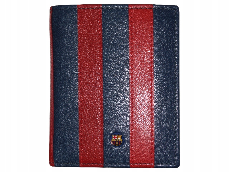 Fc Barcelona Skórzany Portfel Klubowy Two Colors Skóra Naturalna Na Magnes
