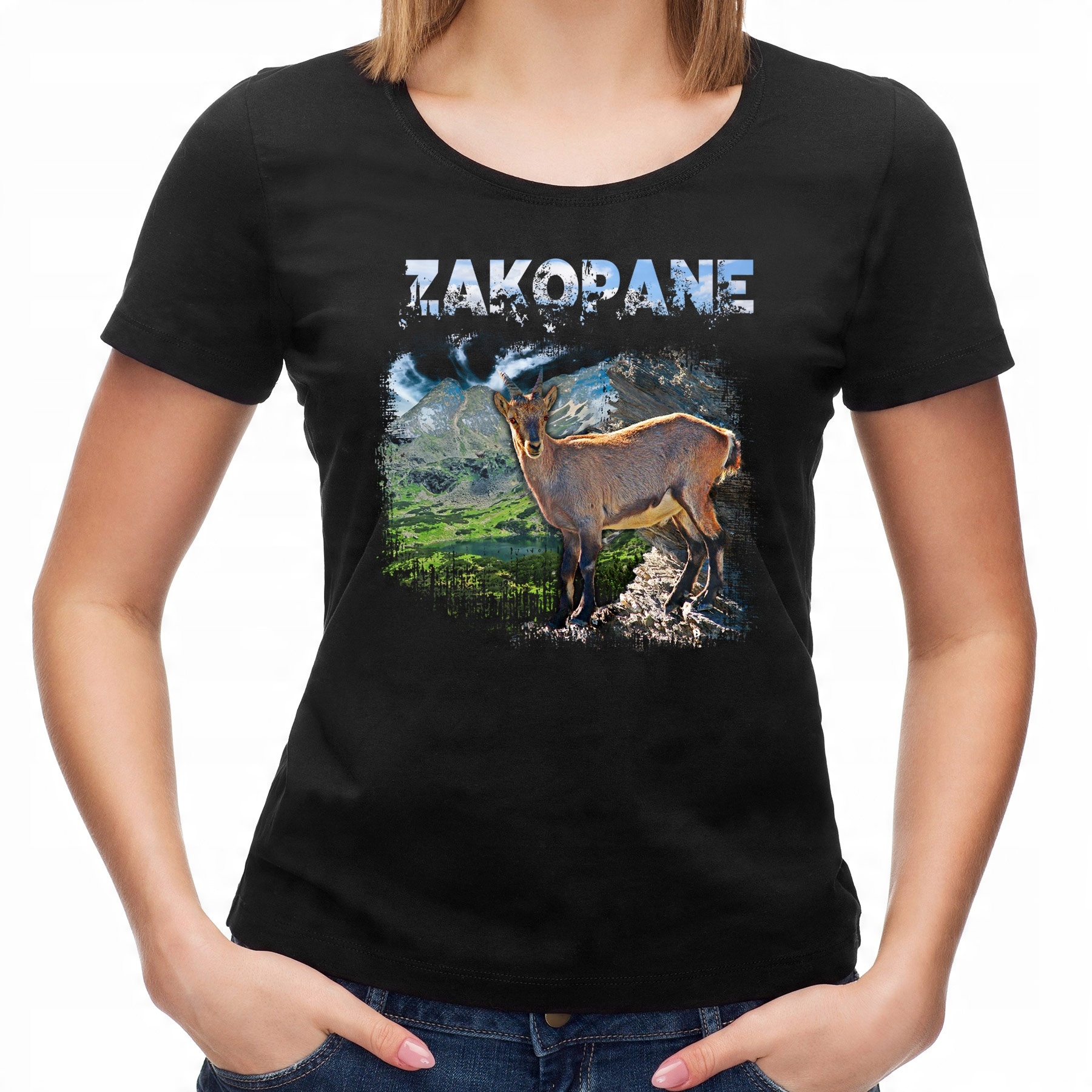 

Koszulka Zakopane Kozica (L):: XL,: czarny