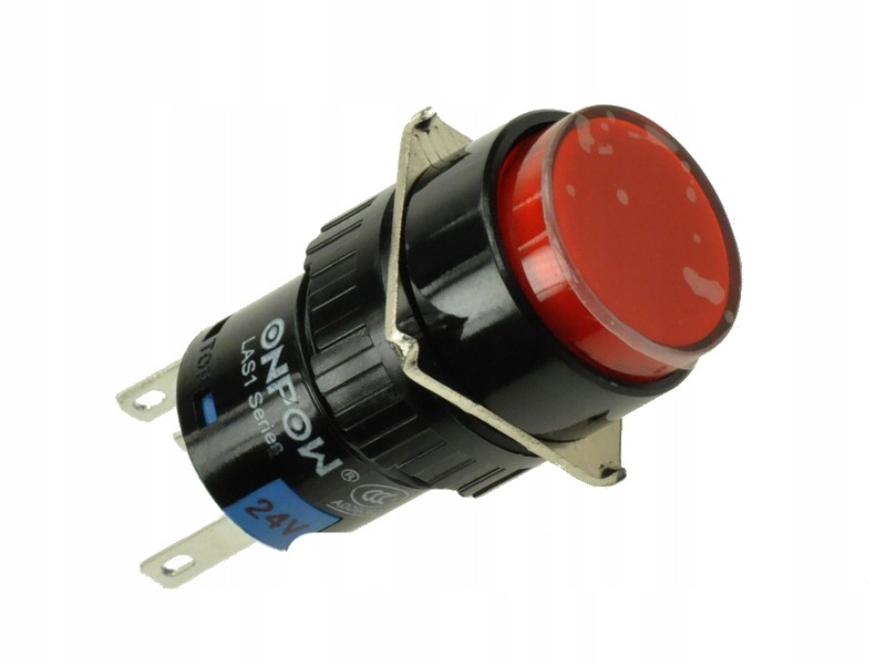 

Przełącznik przyciskowy 5A 250V Led 16mm 30mm