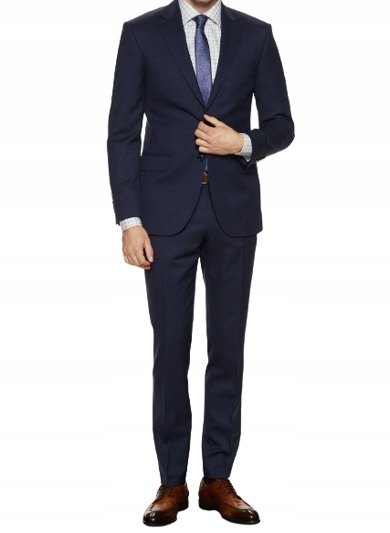 Garnitur męski granatowy Slim 182/60/108 pas